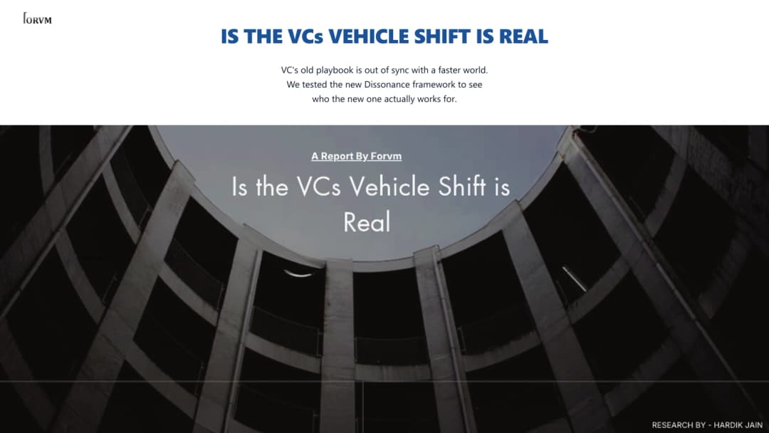 Is the VCs Shift is real ? Cover Artwork